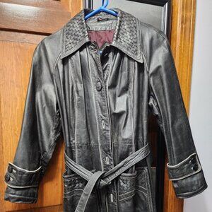 Leather coat